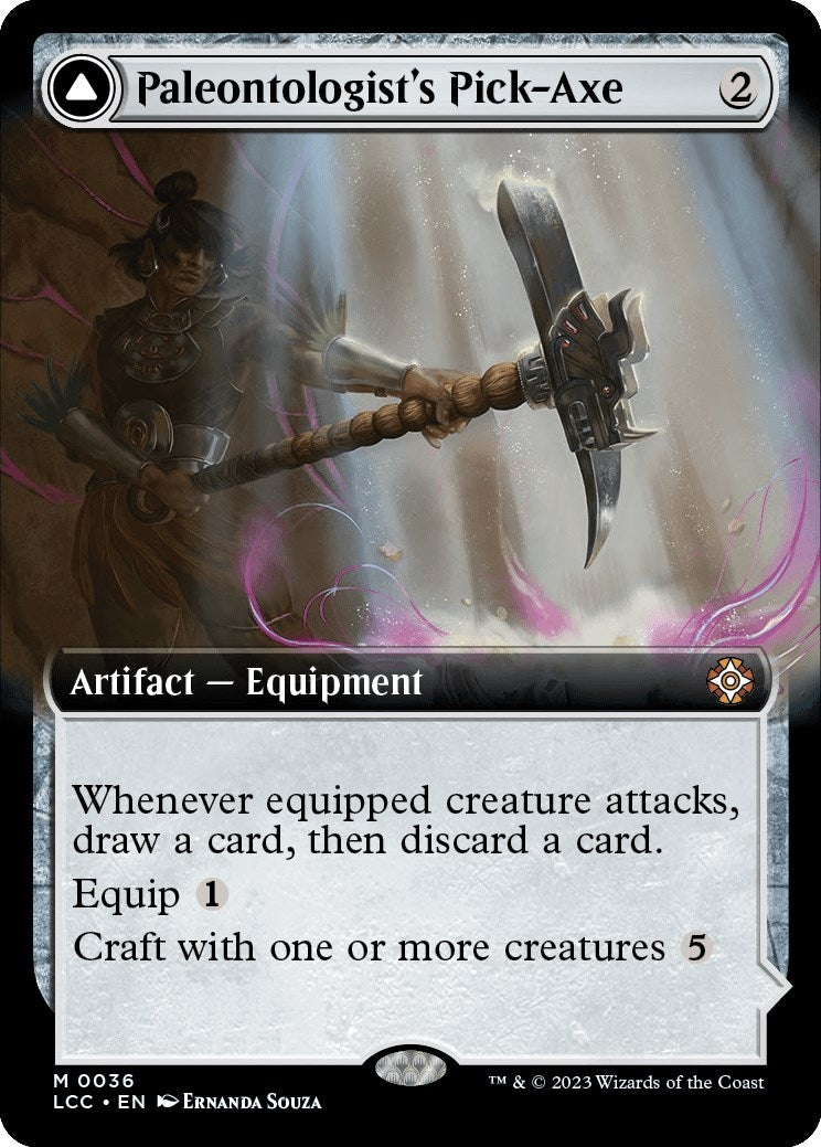 Image for Paleontologist's Pick-Axe (Extended Art) (36) (Commander: The Lost Caverns of Ixalan) - Magic: The Gathering