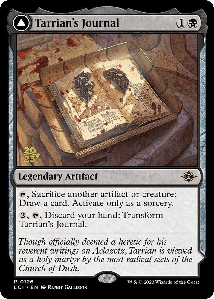 Image for Tarrian's Journal (126) (Prerelease Cards) - Magic: The Gathering