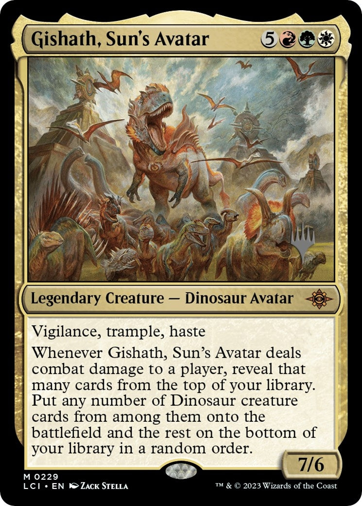Image for Gishath, Sun's Avatar (229) (Promo Pack: The Lost Caverns of Ixalan) - Magic: The Gathering