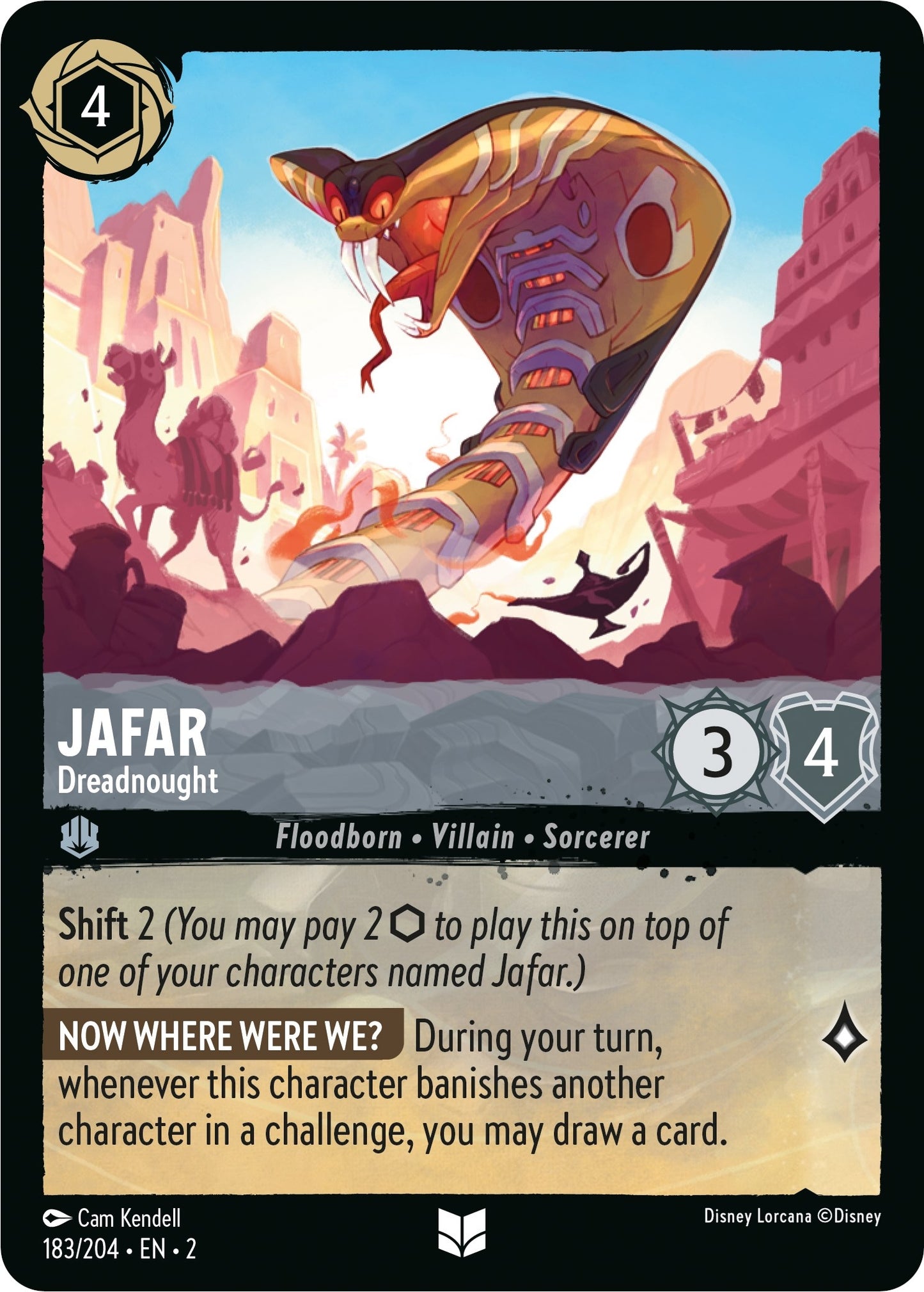 Image for Jafar - Dreadnought (183/204) (Rise of the Floodborn) - Disney Lorcana