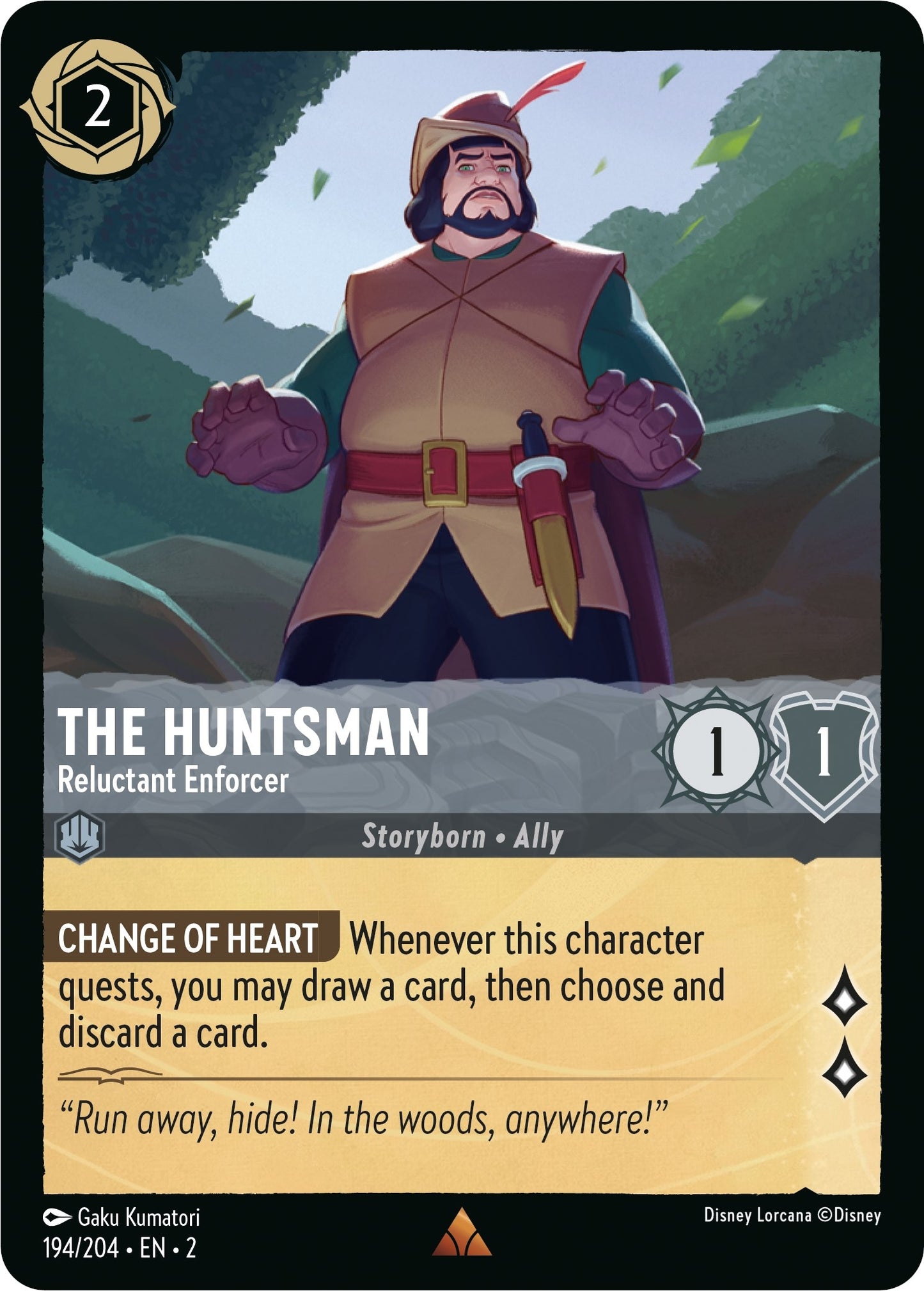 Image for The Huntsman - Reluctant Enforcer (194/204) (Rise of the Floodborn) - Disney Lorcana
