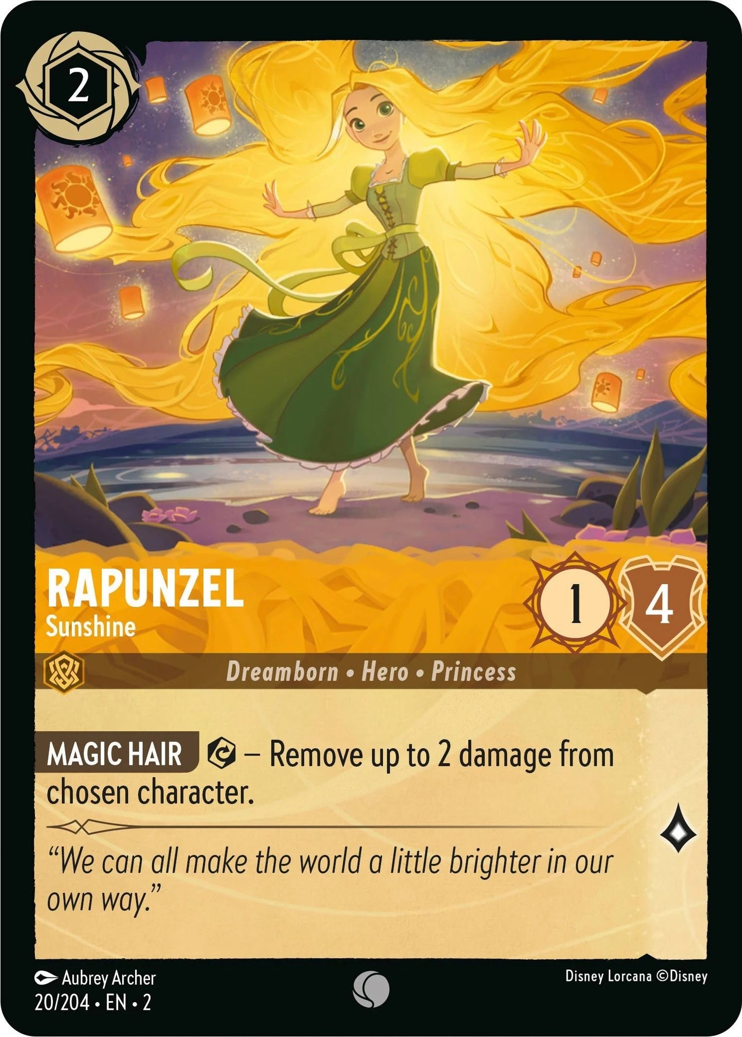 Image for Rapunzel - Sunshine (20/204) (Rise of the Floodborn) - Disney Lorcana