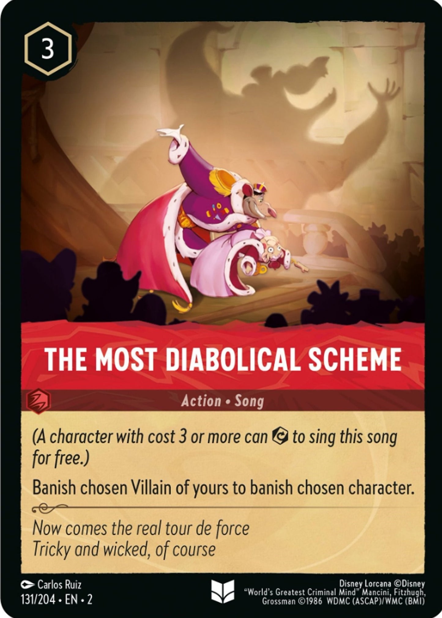Image for The Most Diabolical Scheme (131/204) (Rise of the Floodborn) - Disney Lorcana