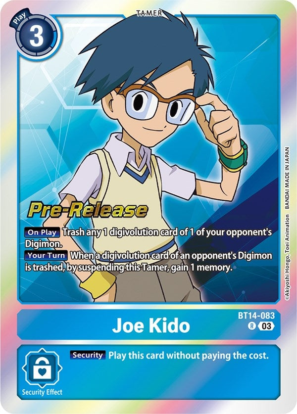Image for Joe Kido (BT14-083 R) (Blast Ace Pre-Release Cards) - Digimon Card Game