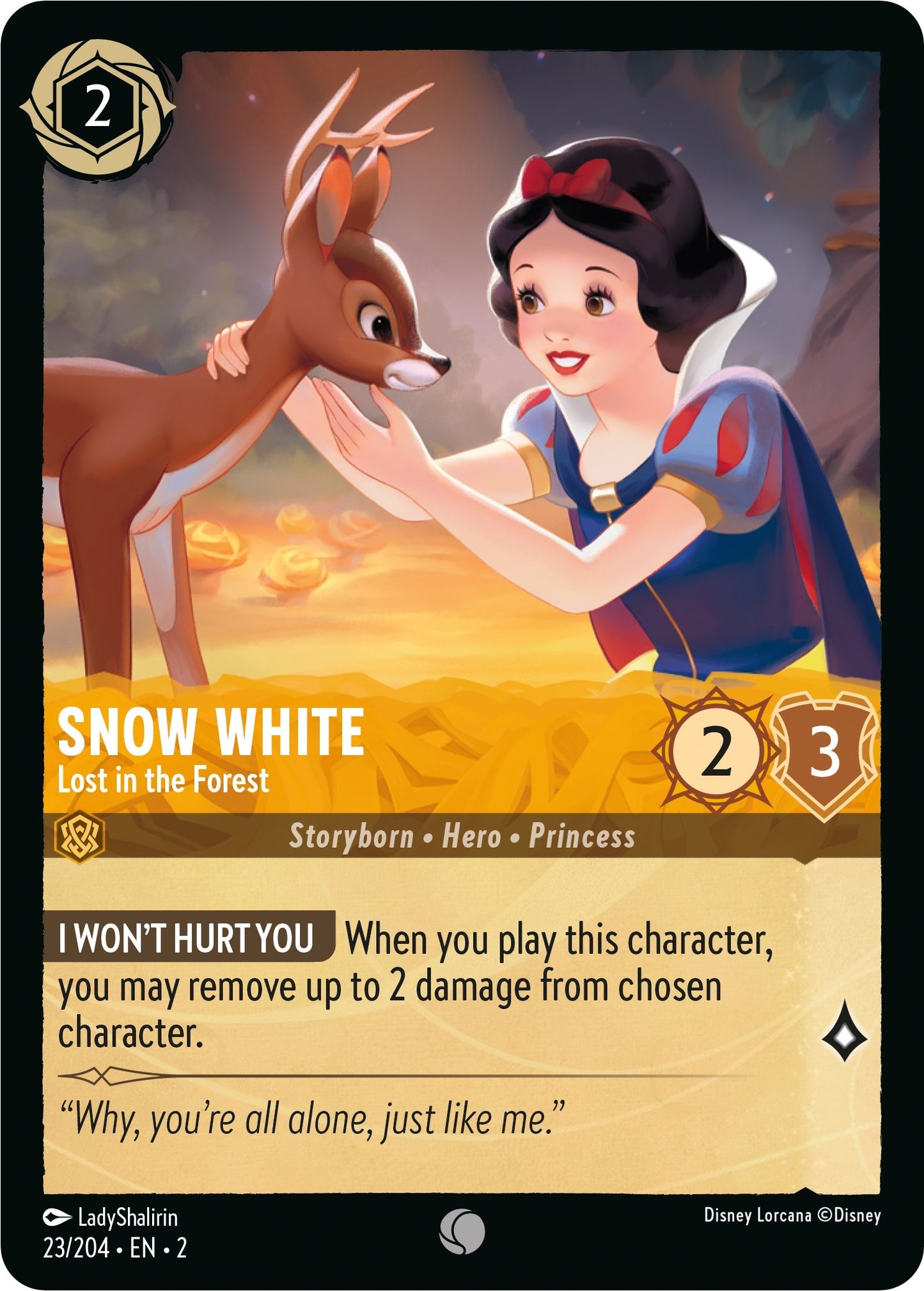 Image for Snow White - Lost in the Forest (23/204) (Rise of the Floodborn) - Disney Lorcana