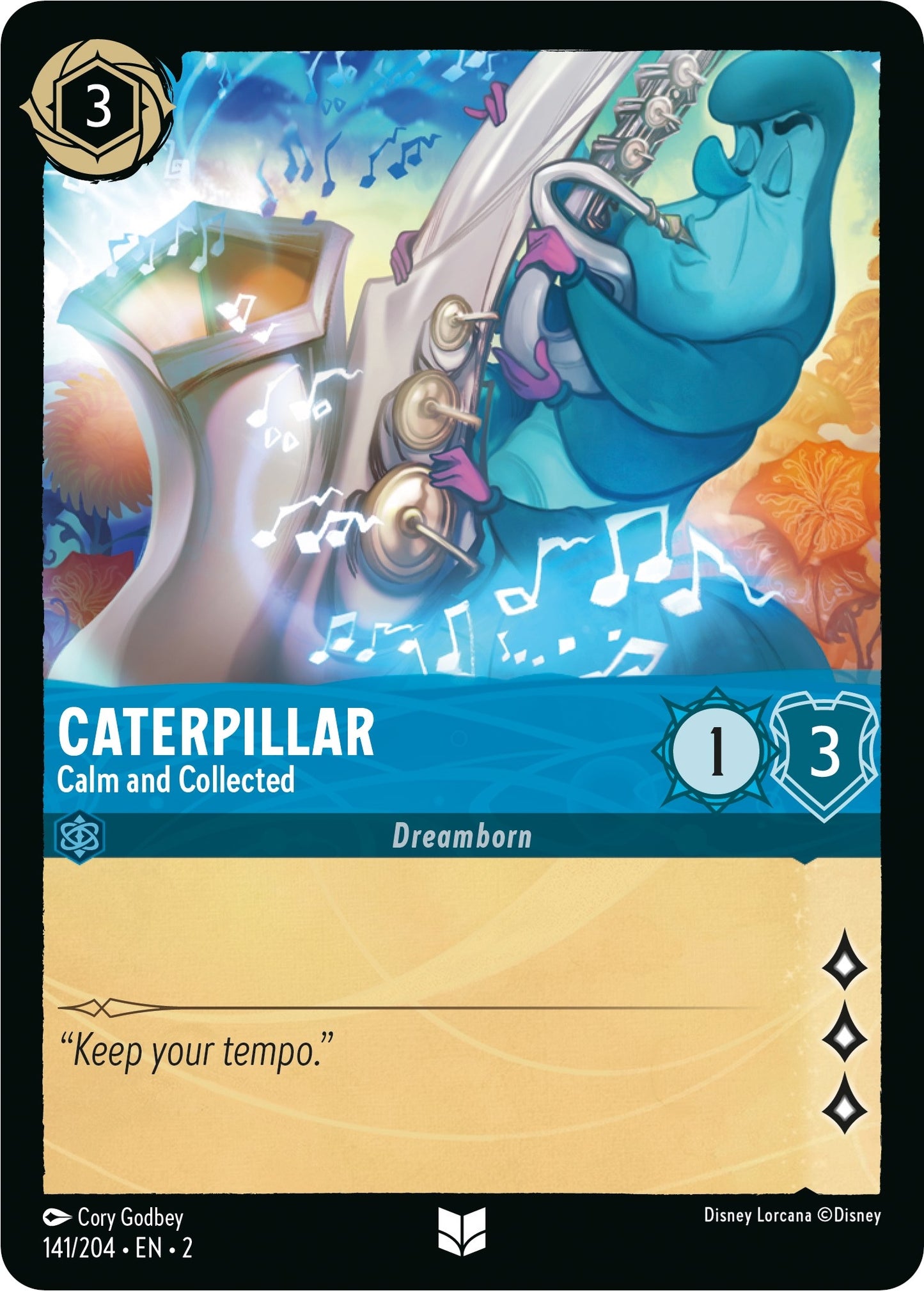 Image for Caterpillar - Calm and Collected (141/204) (Rise of the Floodborn) - Disney Lorcana