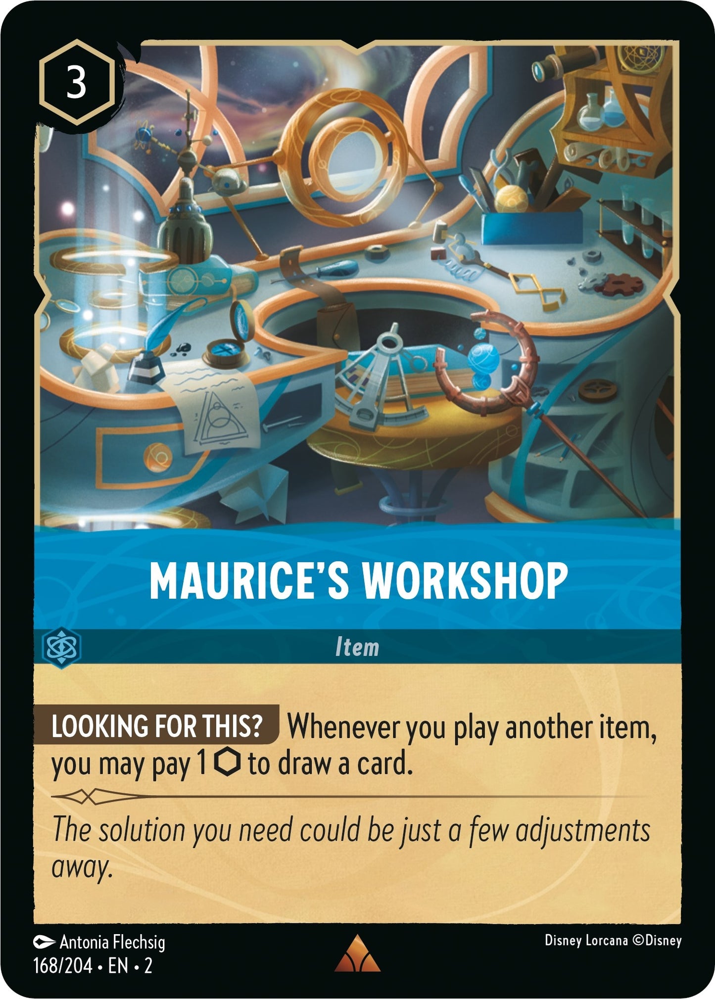 Image for Maurice's Workshop (168/204) (Rise of the Floodborn) - Disney Lorcana