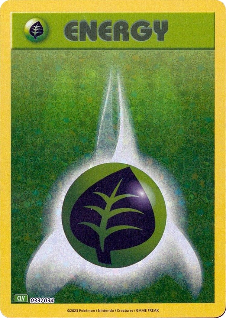 Image for Basic Grass Energy (033/034) (Trading Card Game Classic) - Pokemon