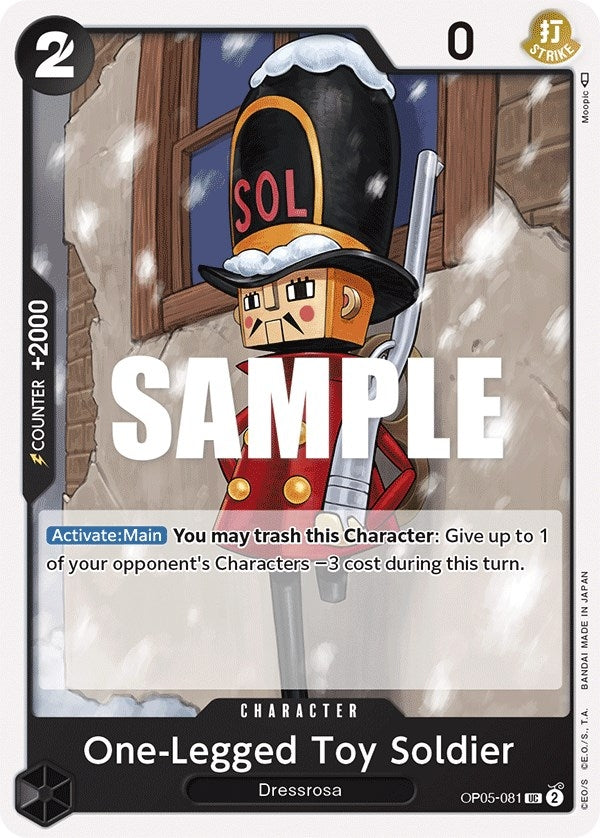 Image for One-Legged Toy Soldier (OP05-081) (Awakening of the New Era) - One Piece Card Game