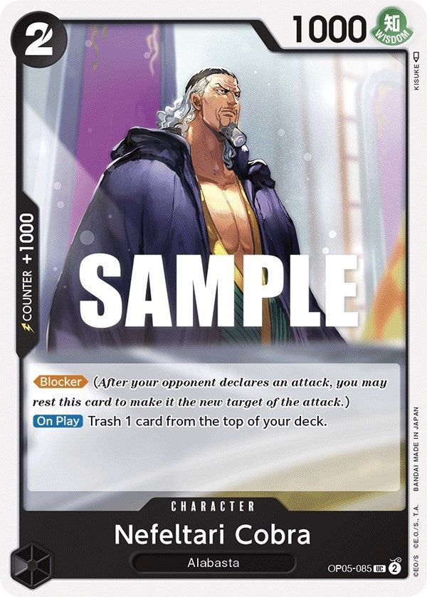 Image for Nefeltari Cobra (OP05-085) (Awakening of the New Era) - One Piece Card Game