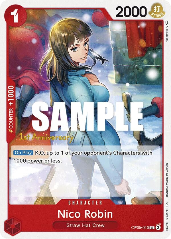 Image for Nico Robin (OP05-010) (Awakening of the New Era: 1st Anniversary Tournament Cards) - One Piece Card Game