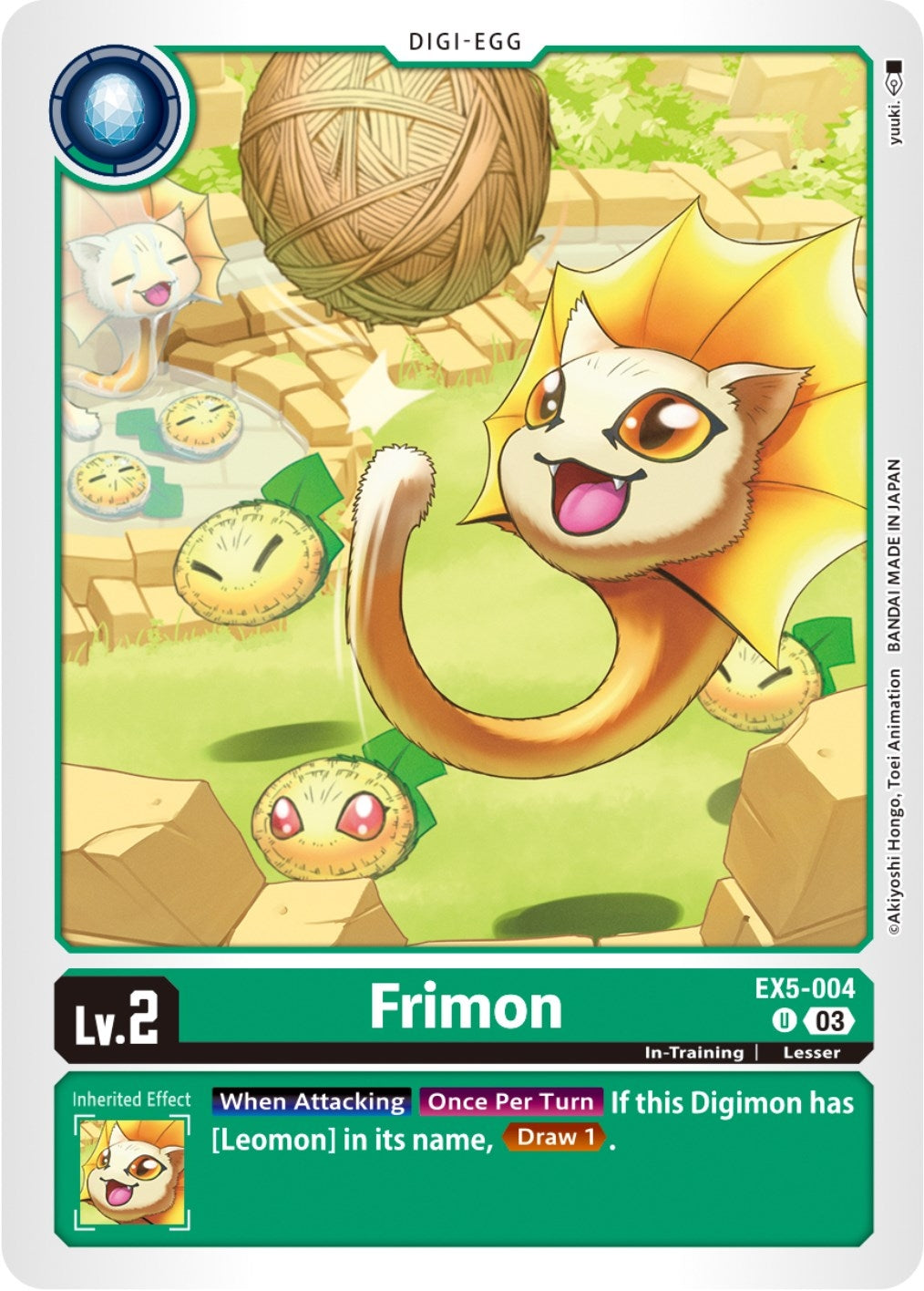 Image for Frimon (EX5-004 U) (Animal Colosseum) - Digimon Card Game