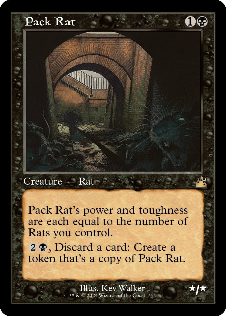 Image for Pack Rat (Retro Frame) (455) (Ravnica Remastered) - Magic: The Gathering