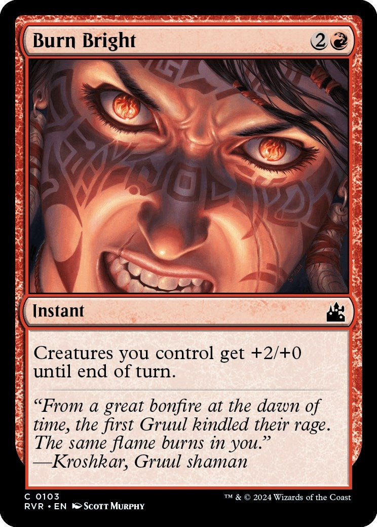 Image for Burn Bright (103) (Ravnica Remastered) - Magic: The Gathering