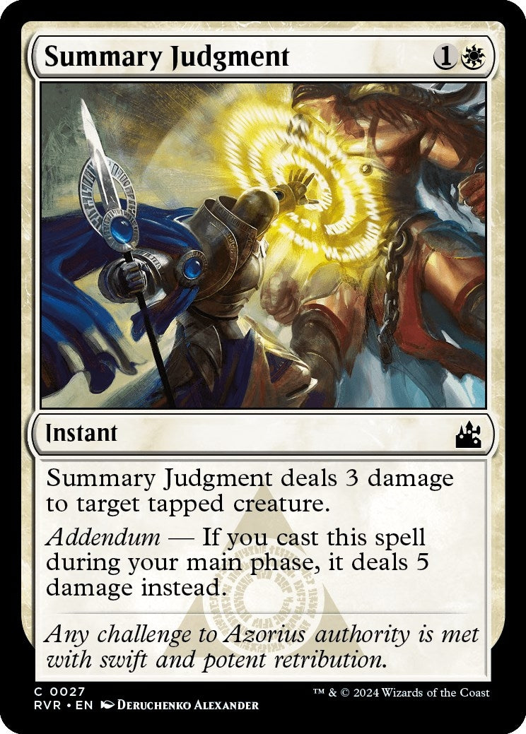 Image for Summary Judgment (27) (Ravnica Remastered) - Magic: The Gathering