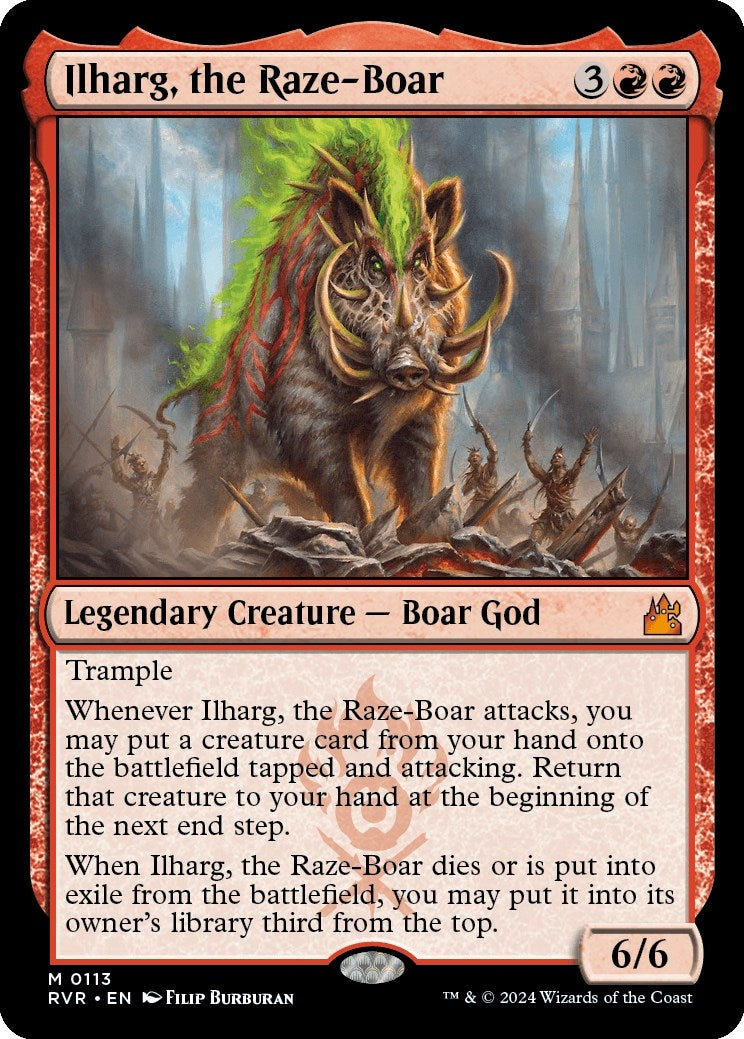 Image for Ilharg, the Raze-Boar (113) (Ravnica Remastered) - Magic: The Gathering