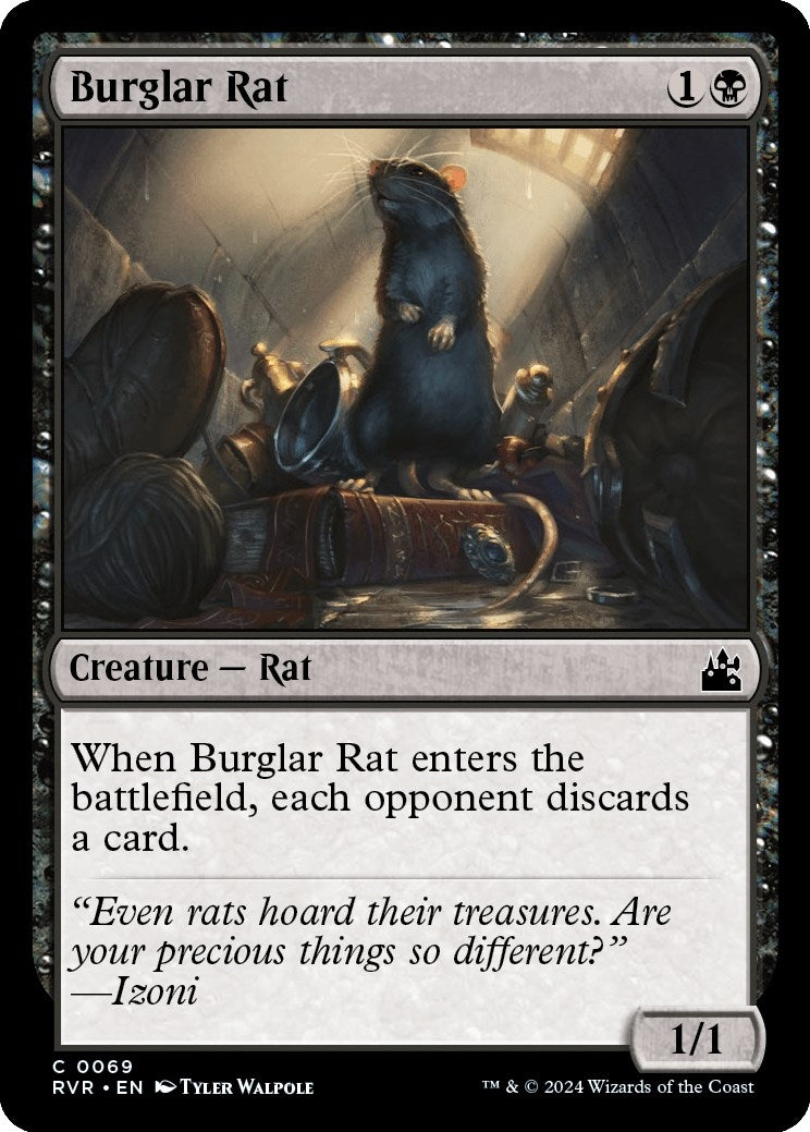 Image for Burglar Rat (69) (Ravnica Remastered) - Magic: The Gathering
