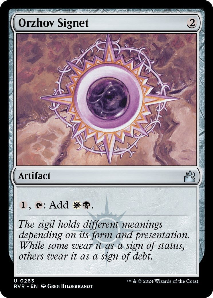 Image for Orzhov Signet (263) (Ravnica Remastered) - Magic: The Gathering