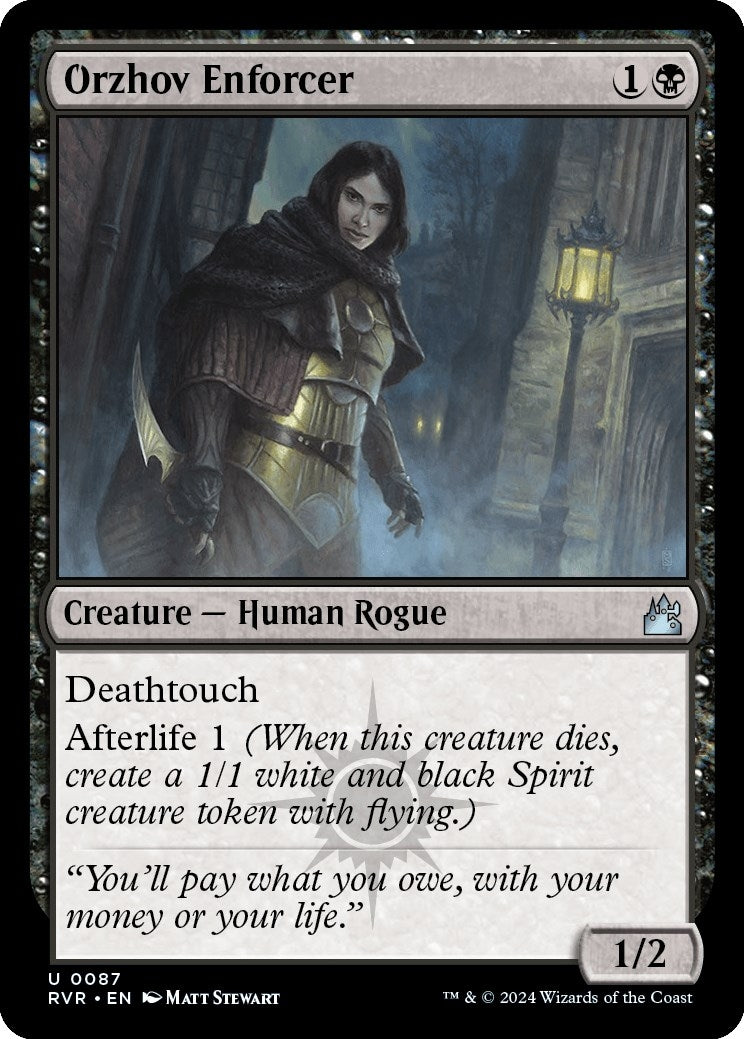 Image for Orzhov Enforcer (87) (Ravnica Remastered) - Magic: The Gathering