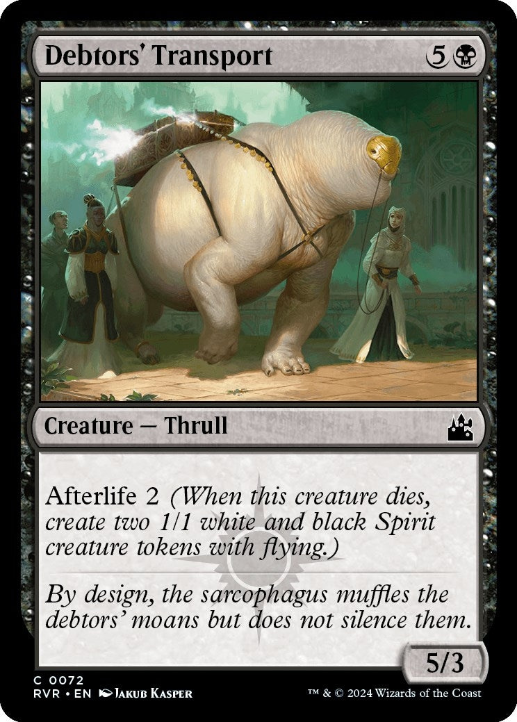 Image for Debtors' Transport (72) (Ravnica Remastered) - Magic: The Gathering