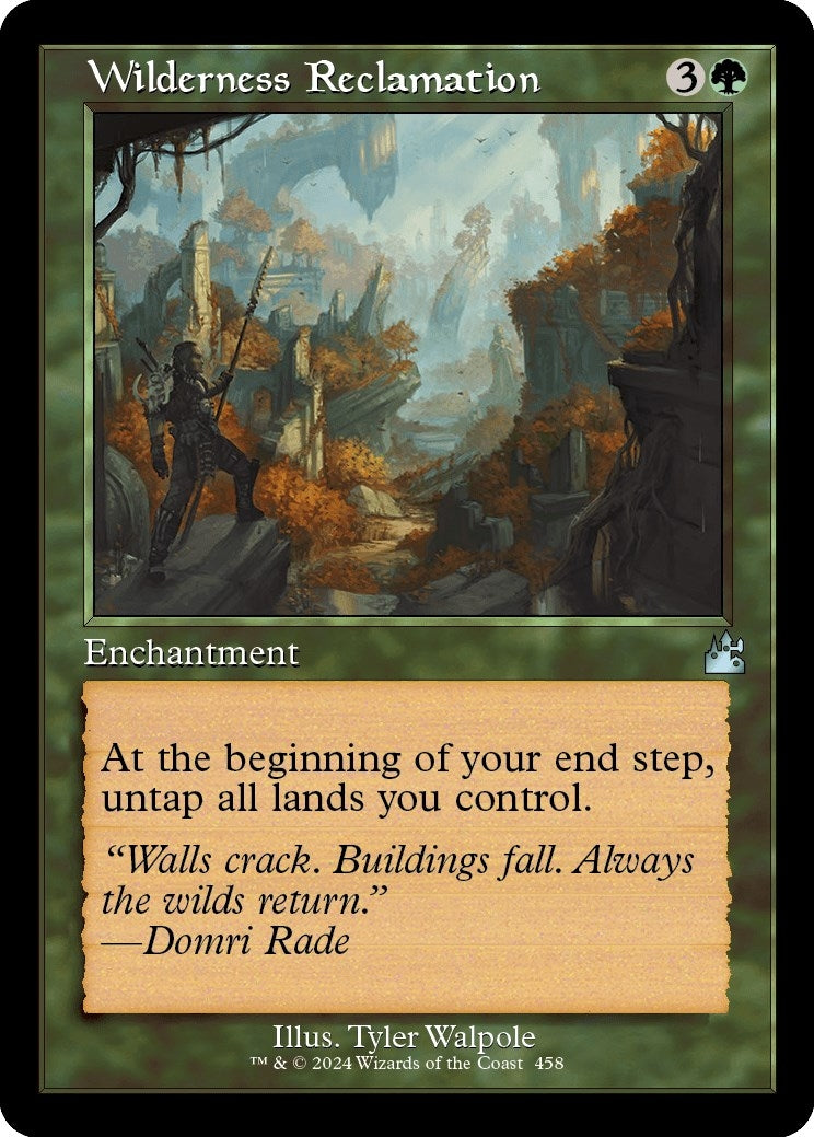 Image for Wilderness Reclamation (Retro Frame) (458) (Ravnica Remastered) - Magic: The Gathering
