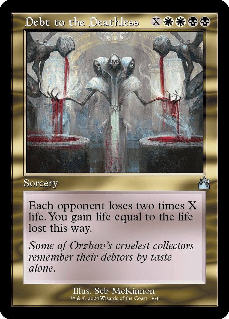 Image for Debt to the Deathless (Retro Frame) (364) (Ravnica Remastered) - Magic: The Gathering