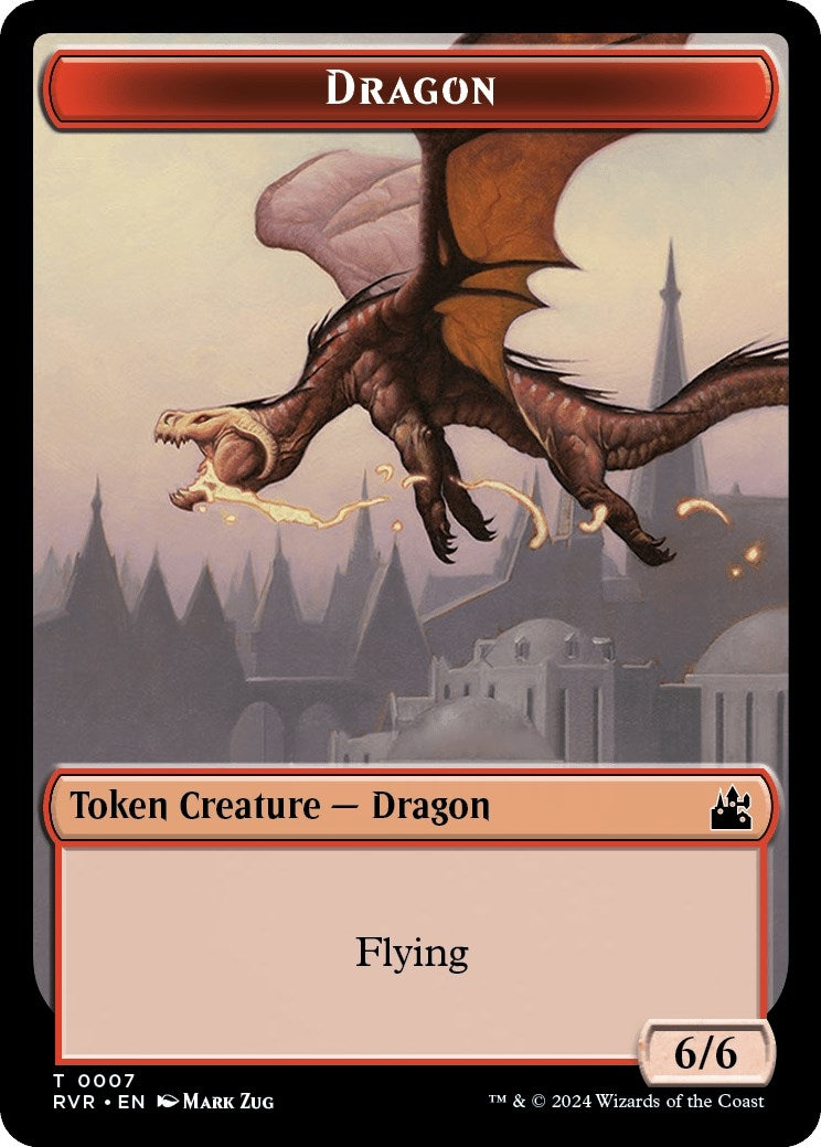 Image for Dragon Token (7) (Ravnica Remastered) - Magic: The Gathering