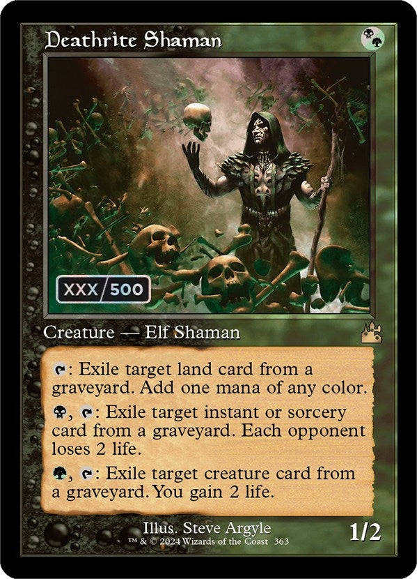 Image for Deathrite Shaman (Retro Frame) (Serial Numbered) (363) (Ravnica Remastered) - Magic: The Gathering
