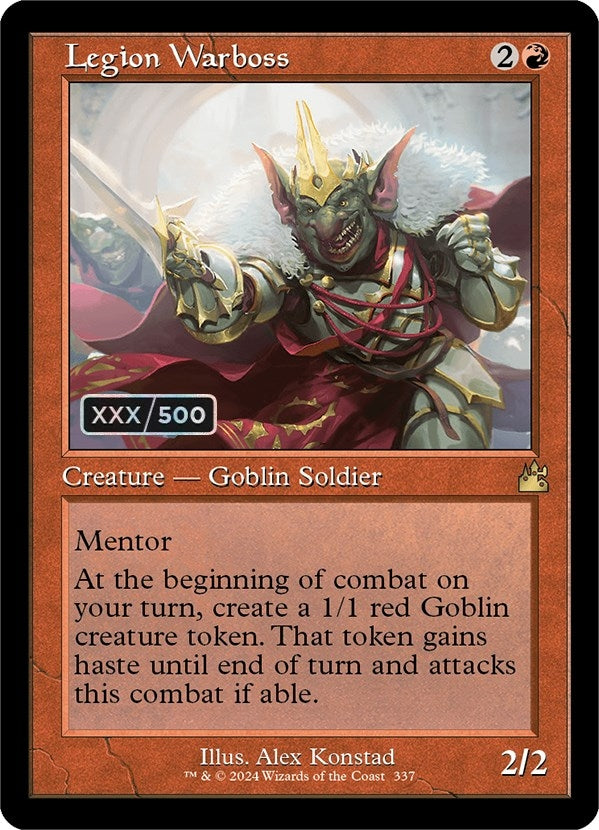 Image for Legion Warboss (Retro Frame) (Serial Numbered) (337) (Ravnica Remastered) - Magic: The Gathering