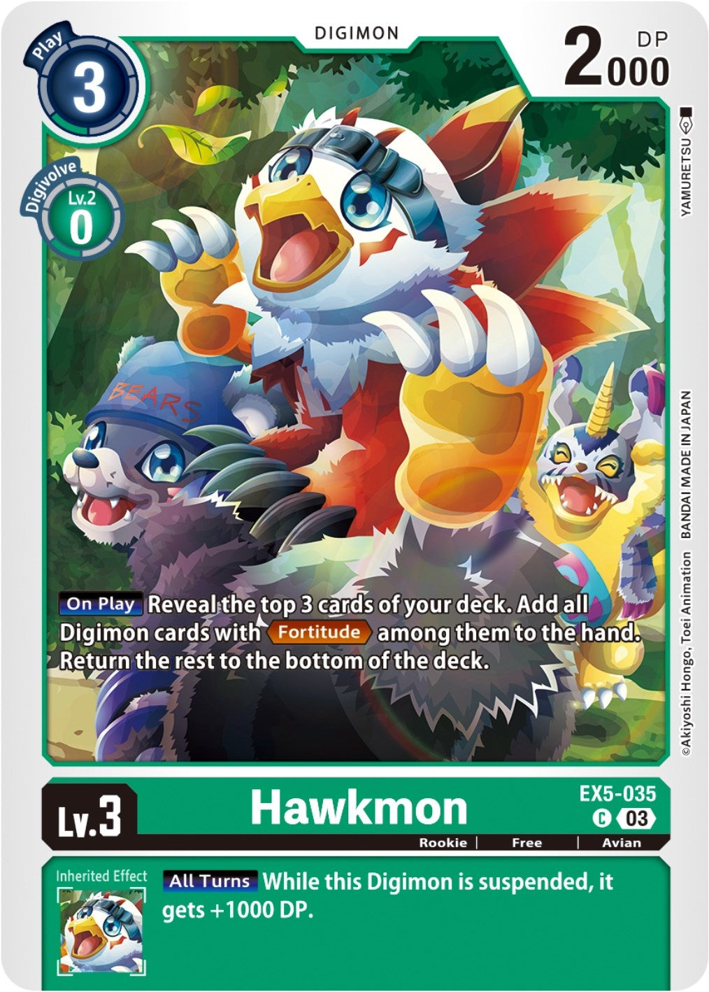 Image for Hawkmon (EX5-035 C) (Animal Colosseum) - Digimon Card Game