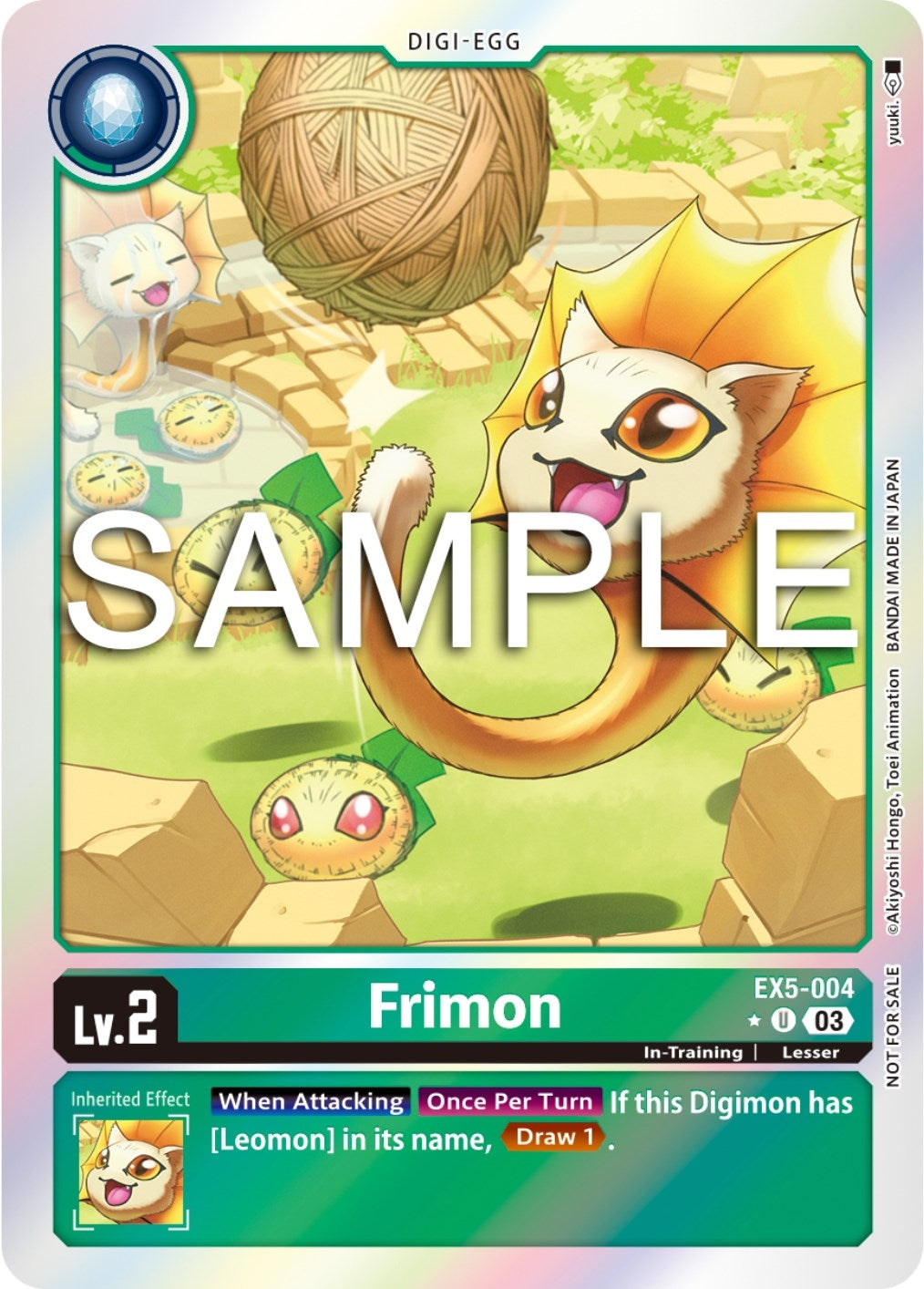 Image for Frimon (Animal Colosseum Box Promotion Pack) (EX5-004 U) (Animal Colosseum) - Digimon Card Game
