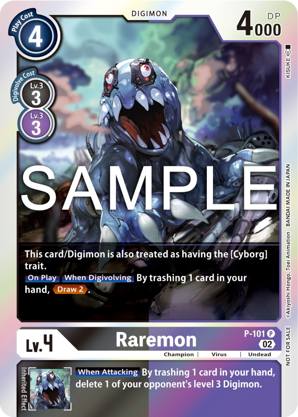 Image for Raremon - P-101 (Limited Card Pack Ver.2) (P-101 P) (Digimon Promotion Cards) - Digimon Card Game