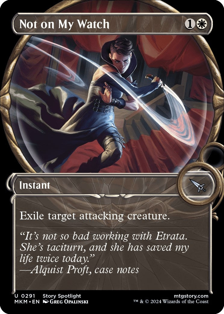 Image for Not on my Watch (Showcase) (291) (Murders at Karlov Manor) - Magic: The Gathering