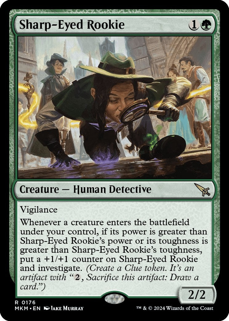 Image for Sharp-Eyed Rookie (176) (Murders at Karlov Manor) - Magic: The Gathering