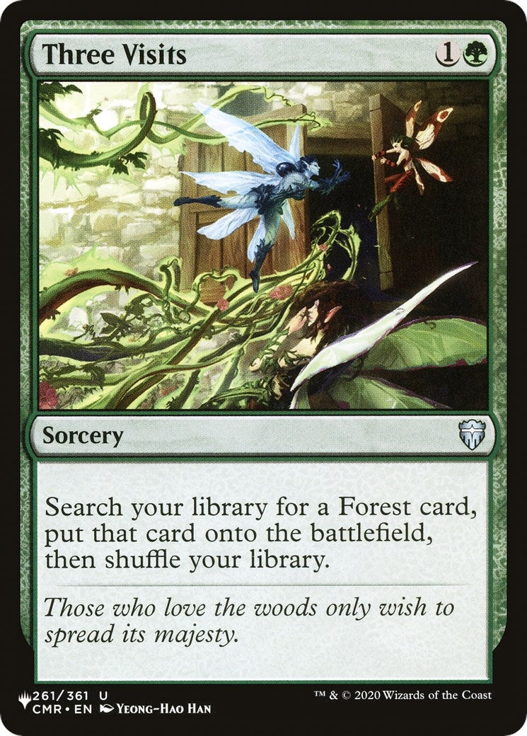 Image for Three Visits (261/361) (The List Reprints) - Magic: The Gathering