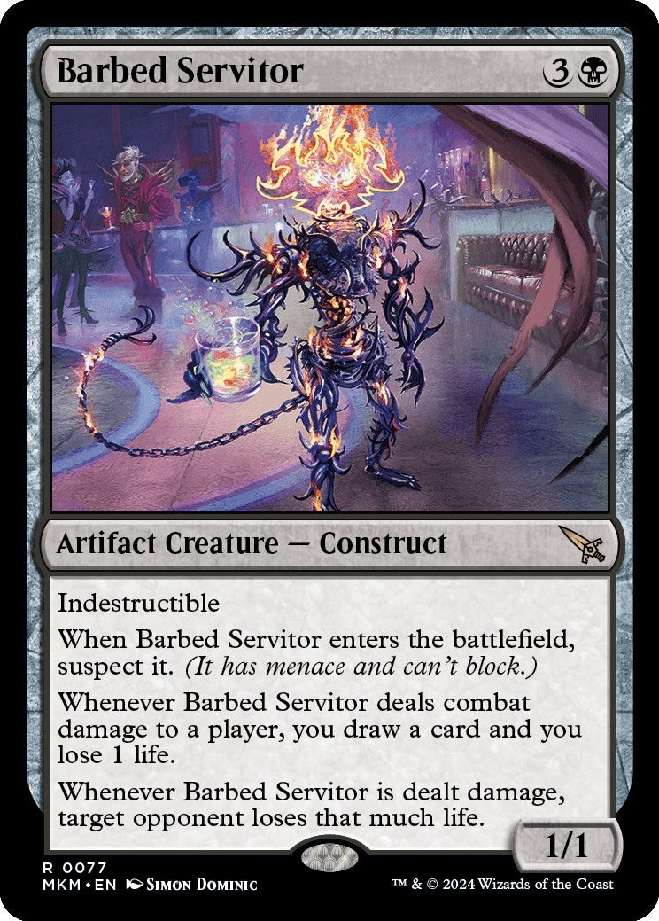 Image for Barbed Servitor (77) (Murders at Karlov Manor) - Magic: The Gathering