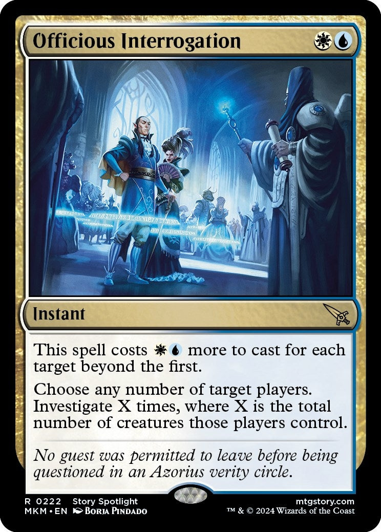Image for Officious Interrogation (222) (Murders at Karlov Manor) - Magic: The Gathering