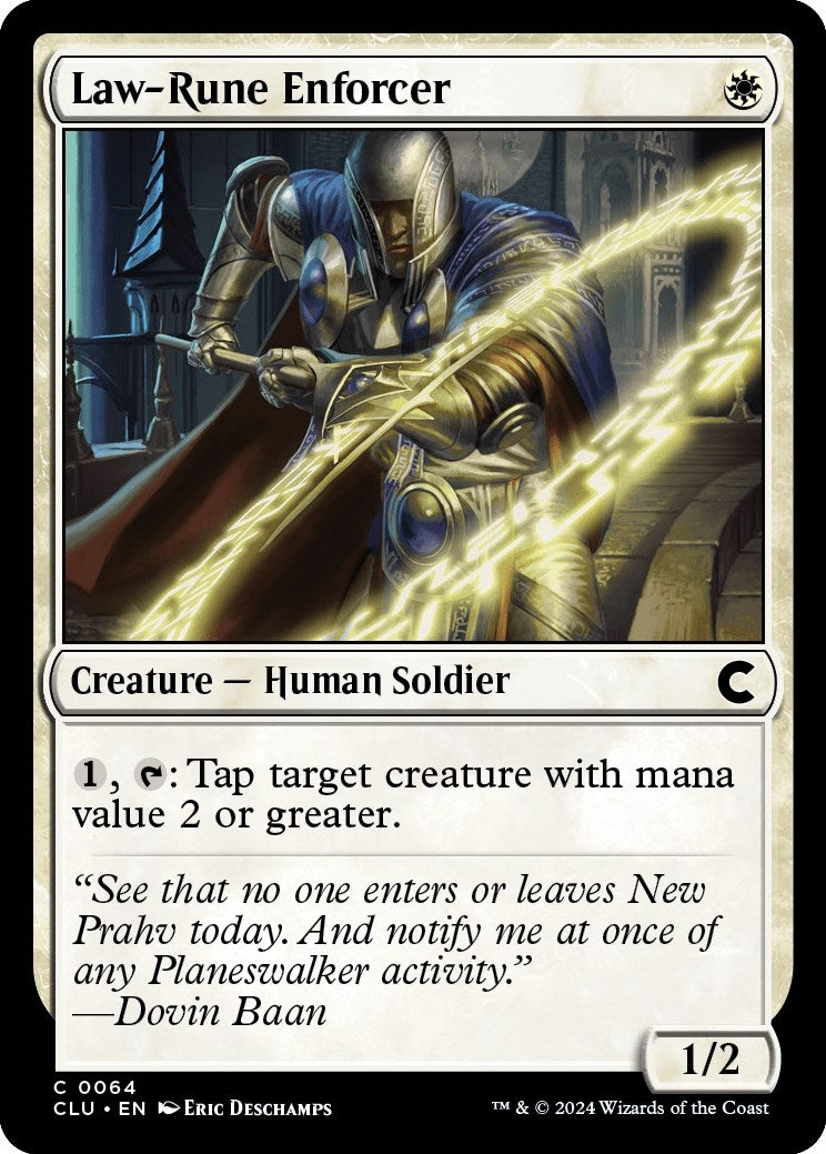 Image for Law-Rune Enforcer (64) (Ravnica: Clue Edition) - Magic: The Gathering