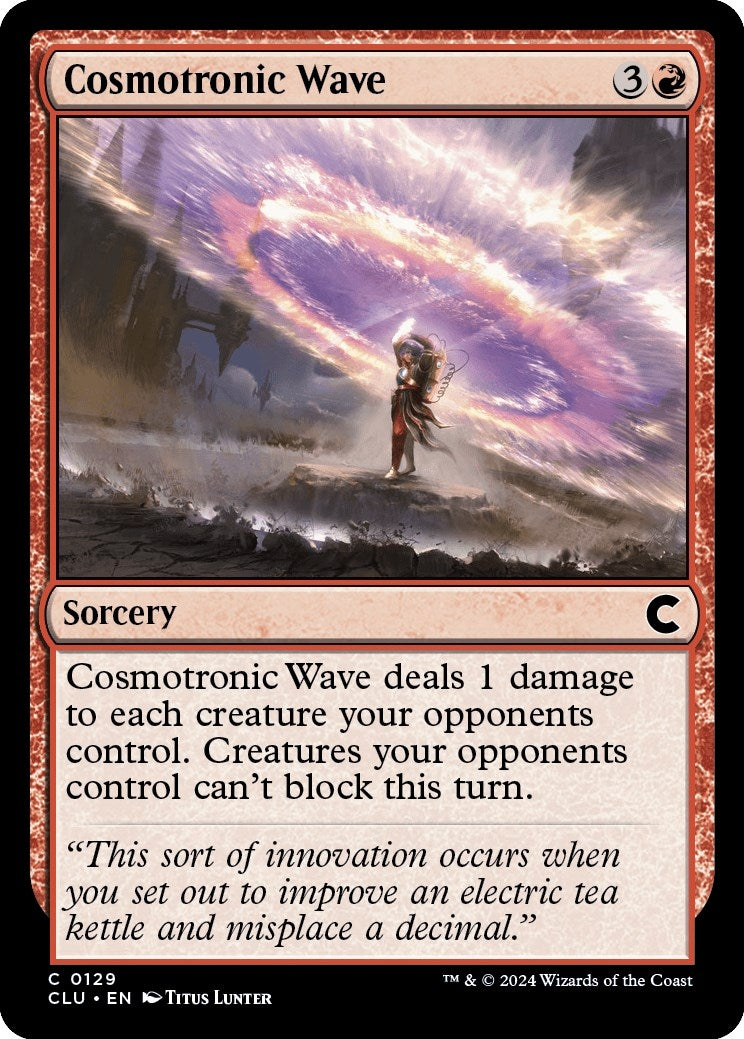 Image for Cosmotronic Wave (129) (Ravnica: Clue Edition) - Magic: The Gathering