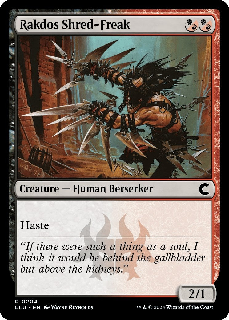 Image for Rakdos Shred-Freak (204) (Ravnica: Clue Edition) - Magic: The Gathering