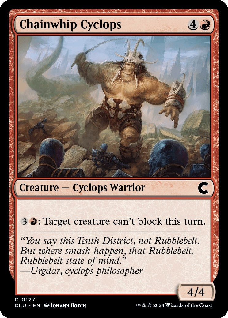 Image for Chainwhip Cyclops (127) (Ravnica: Clue Edition) - Magic: The Gathering
