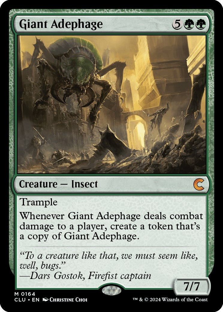 Image for Giant Adephage (164) (Ravnica: Clue Edition) - Magic: The Gathering