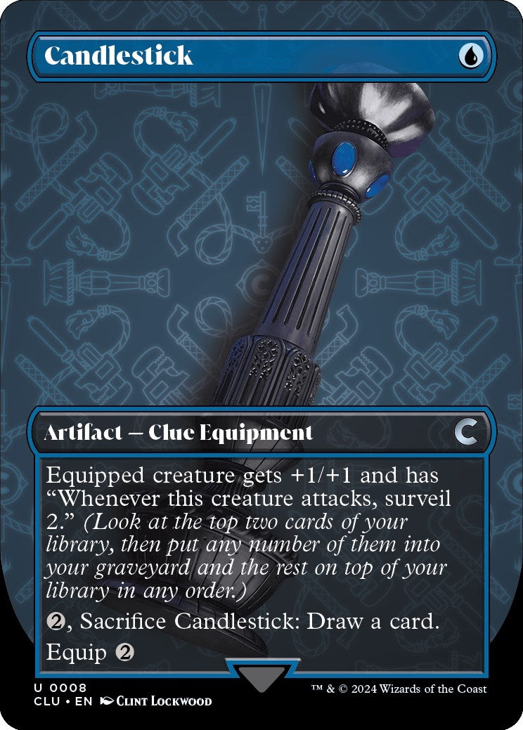 Image for Candlestick (Borderless) (8) (Ravnica: Clue Edition) - Magic: The Gathering