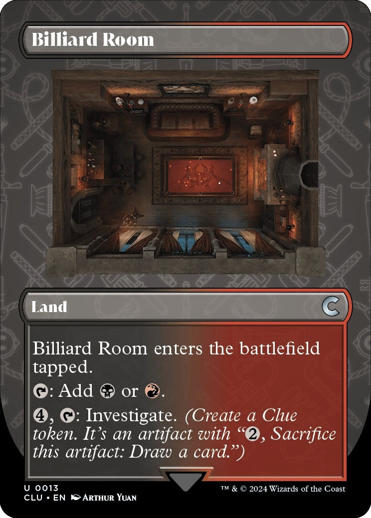 Image for Billiard Room (Borderless) (13) (Ravnica: Clue Edition) - Magic: The Gathering