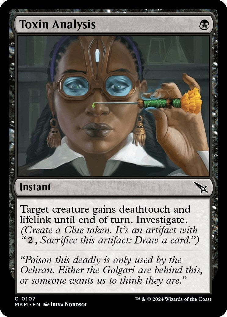 Image for Toxin Analysis (107) (Murders at Karlov Manor) - Magic: The Gathering