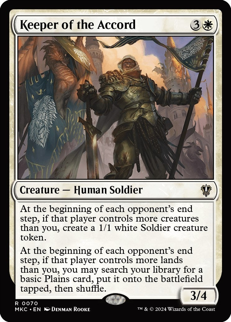Image for Keeper of the Accord (70) (Commander: Murders at Karlov Manor) - Magic: The Gathering