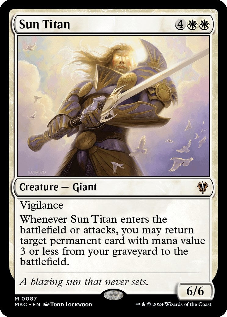 Image for Sun Titan (87) (Commander: Murders at Karlov Manor) - Magic: The Gathering