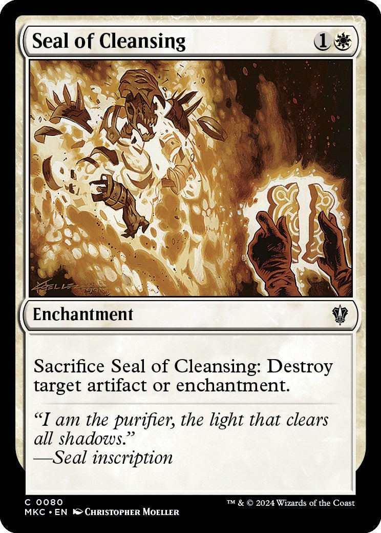 Image for Seal of Cleansing (80) (Commander: Murders at Karlov Manor) - Magic: The Gathering