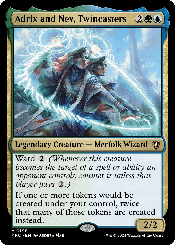 Image for Adrix and Nev, Twincasters (198) (Commander: Murders at Karlov Manor) - Magic: The Gathering