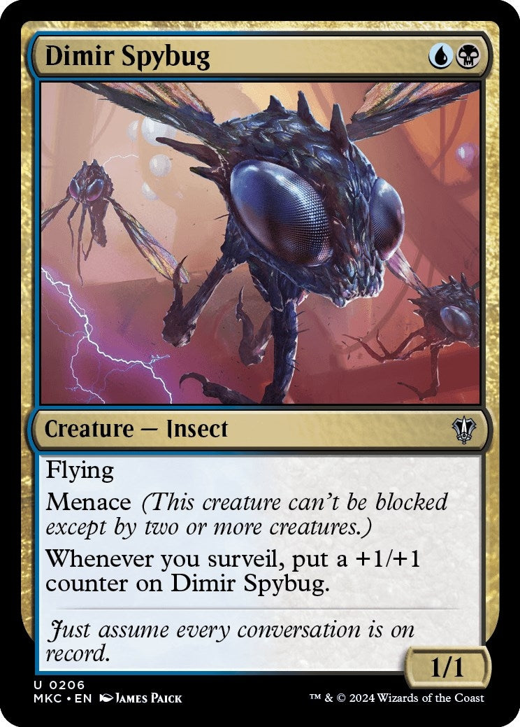 Image for Dimir Spybug (206) (Commander: Murders at Karlov Manor) - Magic: The Gathering